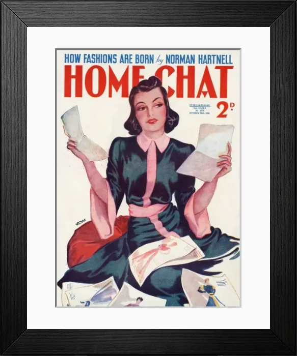 Framed Print : Home Chat magazine cover by David Wright Framed Print : Home Chat magazine cover by David Wright