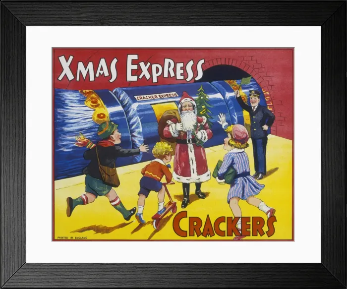 Framed Print : Xmas Express Christmas Crackers Framed Print : Xmas Express Christmas Crackers