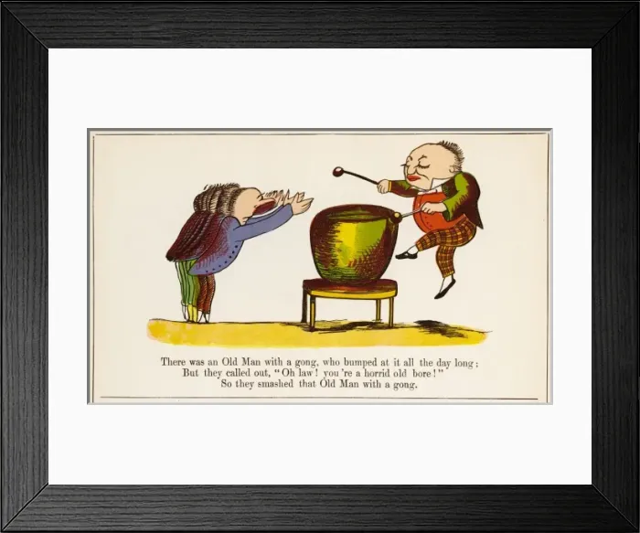 Framed Print : Lear / Nonsense / Gong Framed Print : Lear / Nonsense / Gong