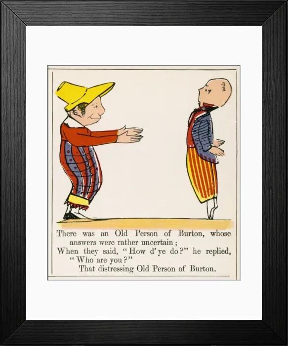 Framed Print : Lear / Nonsense / Burton Framed Print : Lear / Nonsense / Burton