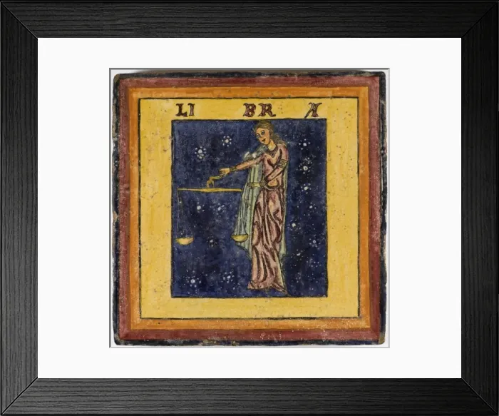 Framed Print : Zodiac Tile / Libra Framed Print : Zodiac Tile / Libra
