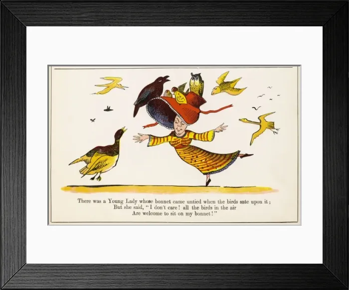 Framed Print : Lear / Nonsense / Bonnet Framed Print : Lear / Nonsense / Bonnet
