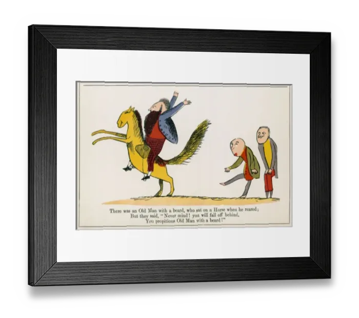 Framed Print : Lear / Nonsense / Beard Framed Print : Lear / Nonsense / Beard