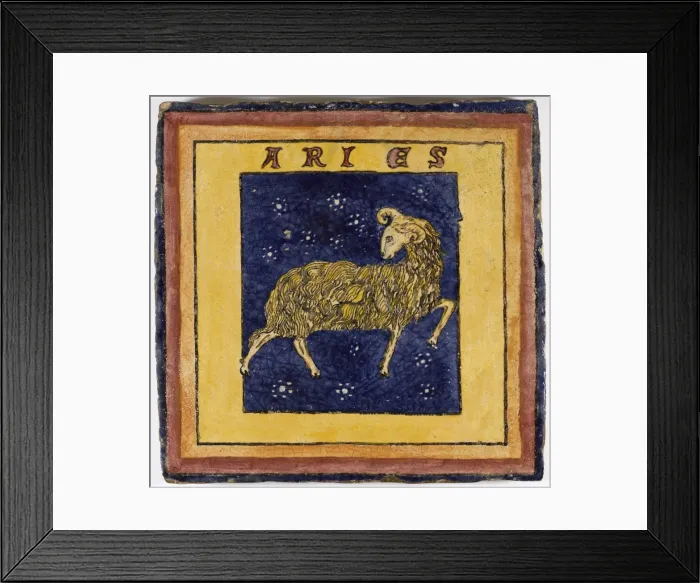 Framed Print : Zodiac Tile / Aries Framed Print : Zodiac Tile / Aries