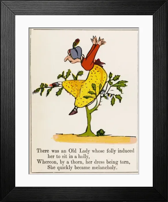 Framed Print : Lear / Nonsense / Lady / Bush Framed Print : Lear / Nonsense / Lady / Bush
