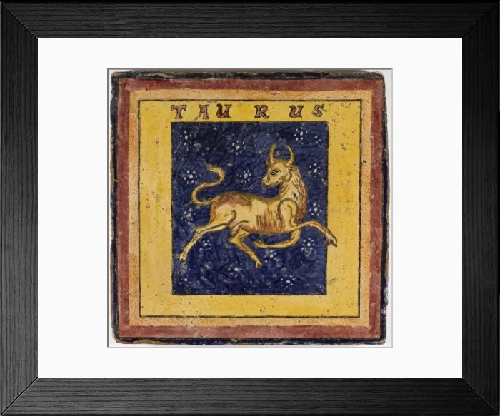 Framed Print : Zodiac Tile / Taurus Framed Print : Zodiac Tile / Taurus