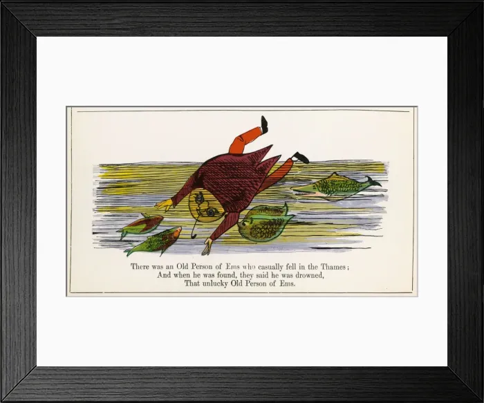 Framed Print : Lear / Nonsense / Ems Framed Print : Lear / Nonsense / Ems