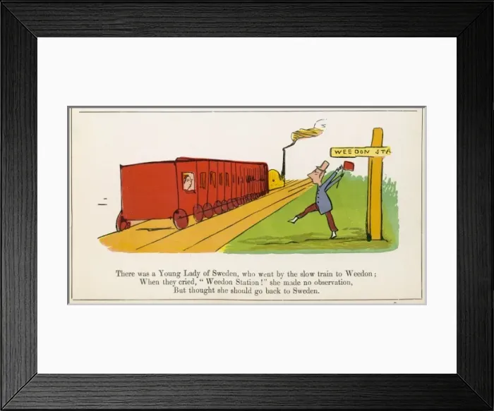 Framed Print : Lear / Nonsense / Sweden Framed Print : Lear / Nonsense / Sweden