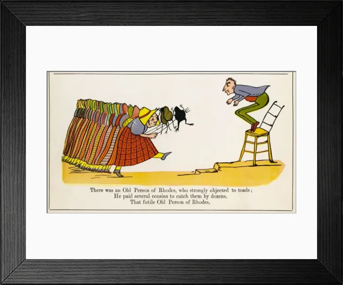 Framed Print : Lear / Nonsense / Rhodes Framed Print : Lear / Nonsense / Rhodes