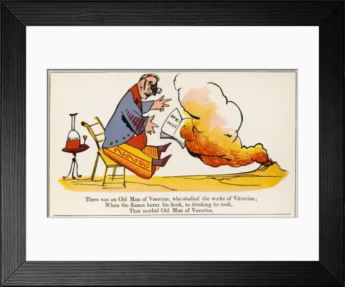 Framed Print : Lear / Nonsense / Vesuvius Framed Print : Lear / Nonsense / Vesuvius