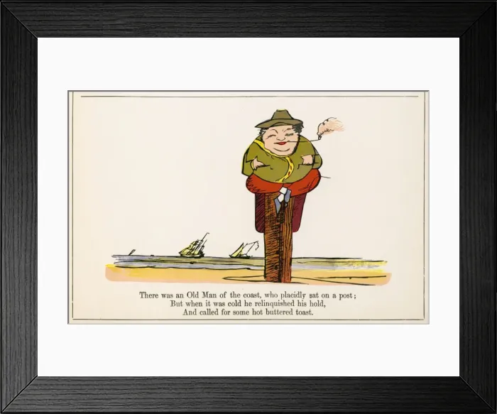 Framed Print : Lear / Nonsense / Man Post Framed Print : Lear / Nonsense / Man Post