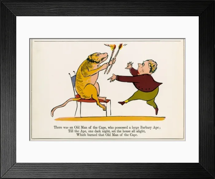 Framed Print : Lear / Nonsense / The Cape Framed Print : Lear / Nonsense / The Cape
