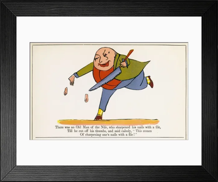 Framed Print : Lear / Nonsense / The Nile Framed Print : Lear / Nonsense / The Nile