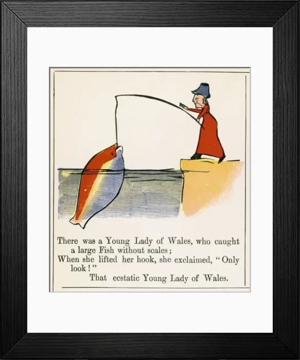 Framed Print : Lear / Nonsense / Wales Framed Print : Lear / Nonsense / Wales