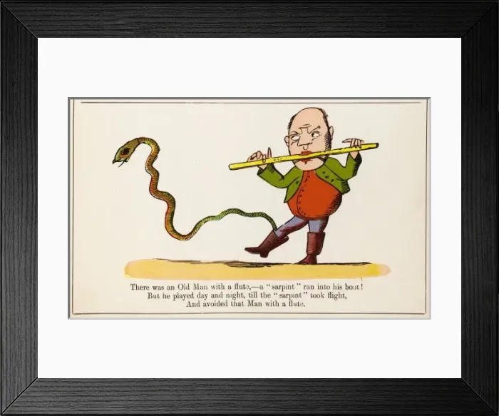 Framed Print : Lear / Nonsense / Flute Framed Print : Lear / Nonsense / Flute
