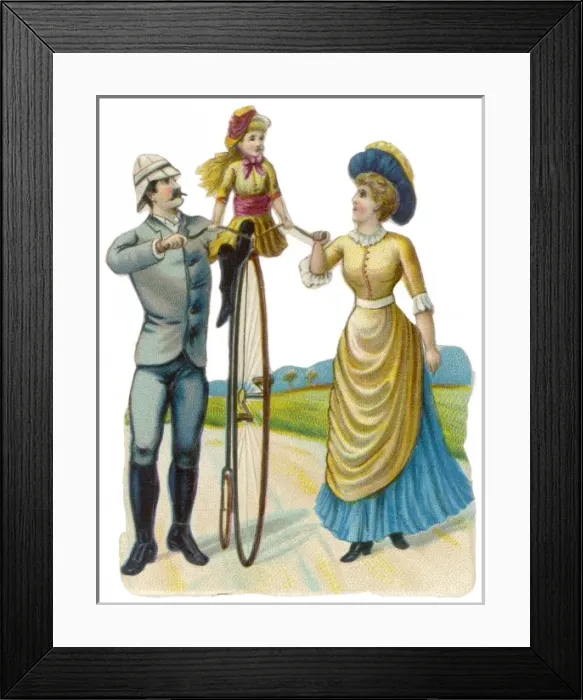 Framed Print : Penny Farthing Scrap Framed Print : Penny Farthing Scrap
