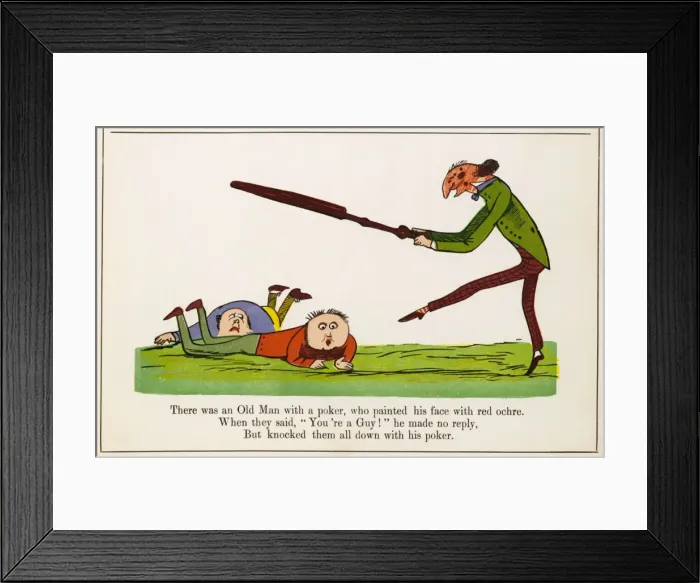 Framed Print : Lear / Nonsense / Poker Framed Print : Lear / Nonsense / Poker