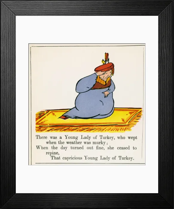 Framed Print : Lear / Nonsense / Turkey Framed Print : Lear / Nonsense / Turkey