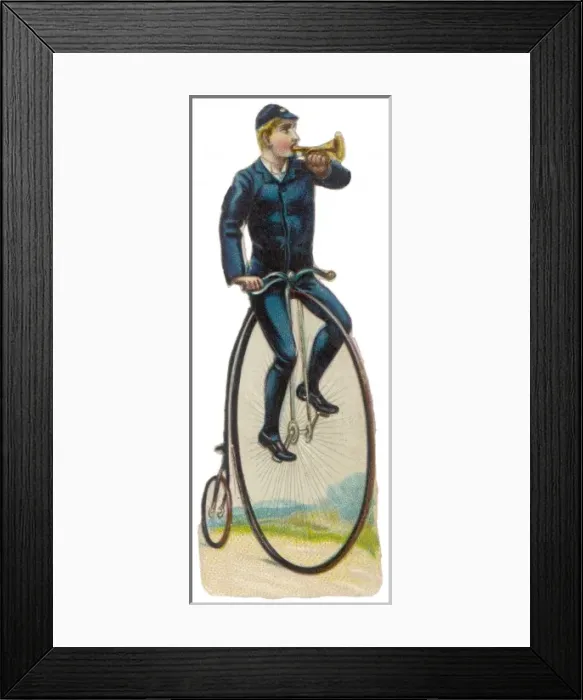 Framed Print : Penny Farthing Scrap Framed Print : Penny Farthing Scrap