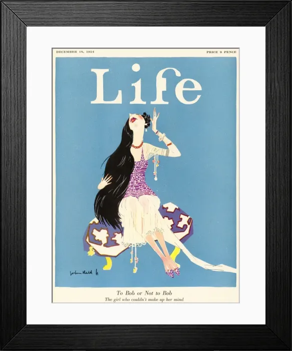 Framed Print : Life / Fashion, hair 1924 Framed Print : Life / Fashion, hair 1924