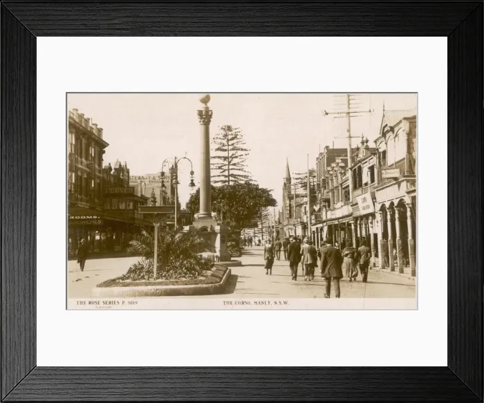 Framed Print : Manly C. 1900s Framed Print : Manly C. 1900s