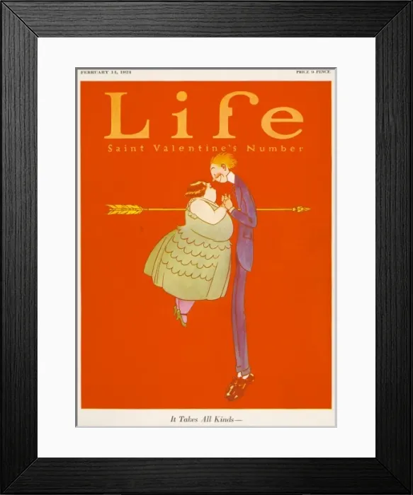 Framed Print : Life / Saint Valentines Day 1924 Framed Print : Life / Saint Valentines Day 1924