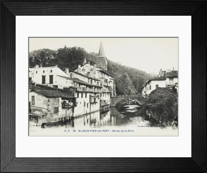 Framed Print : St-Jean-Pied-de-Port, France Framed Print : St-Jean-Pied-de-Port, France