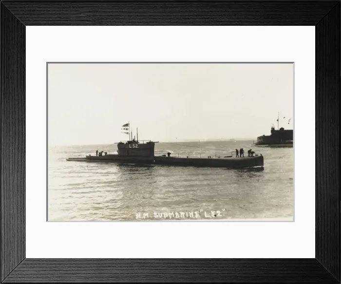 Framed Print : British L52 Submarine Framed Print : British L52 Submarine