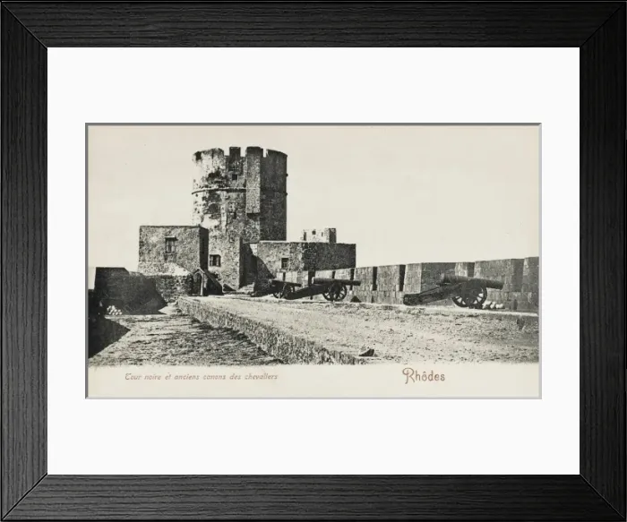 Framed Print : Black Tower. Island of Rhodes, Greece Framed Print : Black Tower. Island of Rhodes, Greece