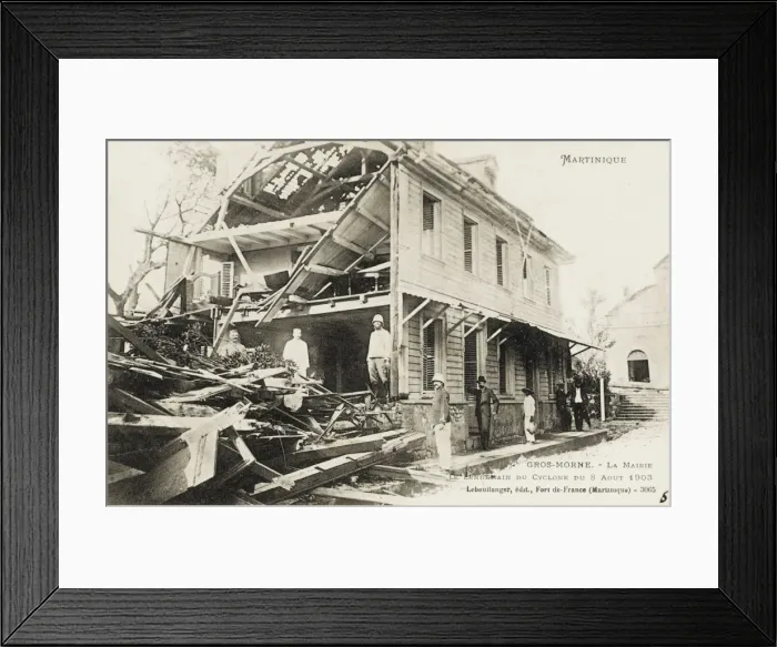 Framed Print : Cyclone damage on Martinique Framed Print : Cyclone damage on Martinique