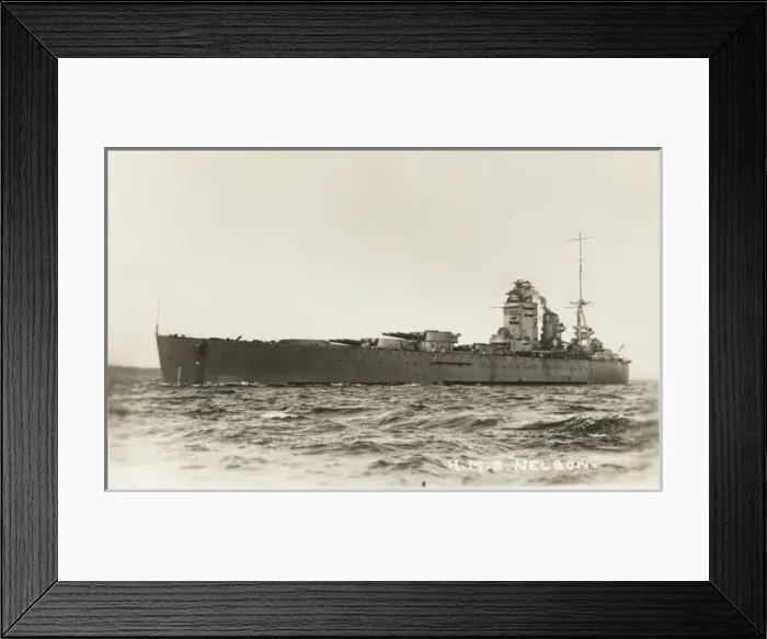 Framed Print : HMS Nelson - British Naval Battleship Framed Print : HMS Nelson - British Naval Battleship