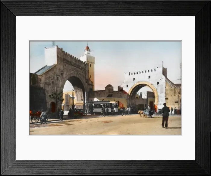 Framed Print : Tunis, Tunisia - Town View - Bab El Khadra Gate Framed Print : Tunis, Tunisia - Town View - Bab El Khadra Gate