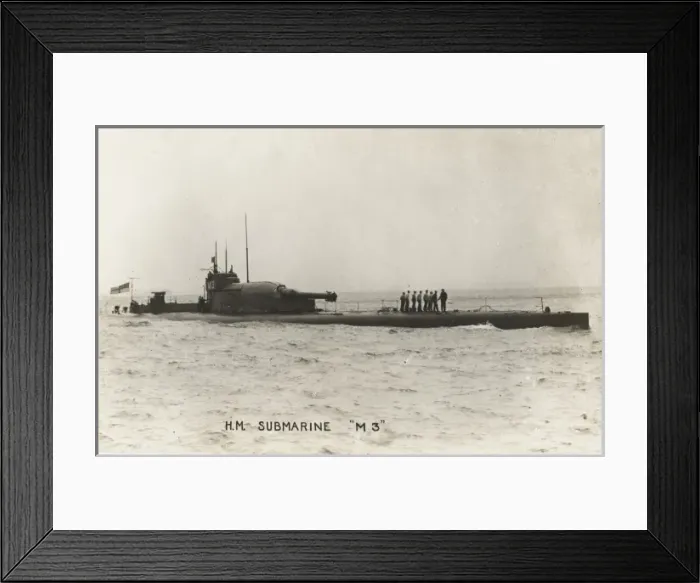 Framed Print : British M3 Submarine Framed Print : British M3 Submarine