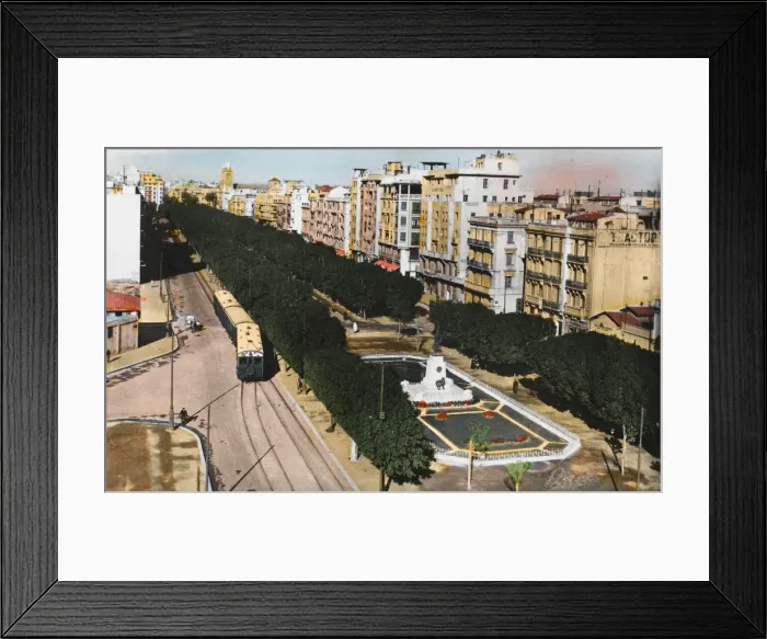 Framed Print : Tunis, Tunisia - Town View - Avenue Jules-Ferry Framed Print : Tunis, Tunisia - Town View - Avenue Jules-Ferry