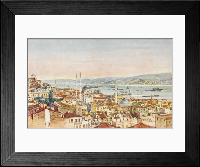 Framed Print : Constantinople - View taken from the Galata Tower Framed Print : Constantinople - View taken from the Galata Tower