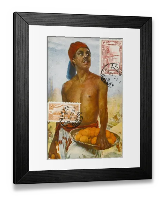 Framed Print : Turkish Orange Vendor Framed Print : Turkish Orange Vendor