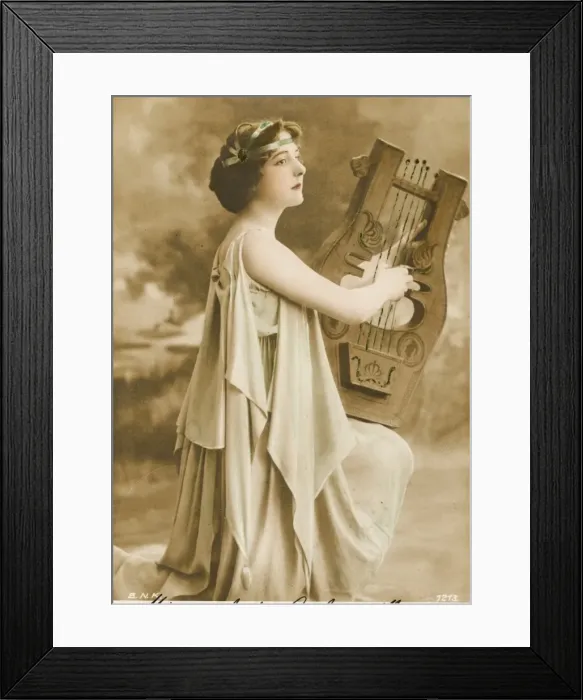 Framed Print : Greek harp player Framed Print : Greek harp player