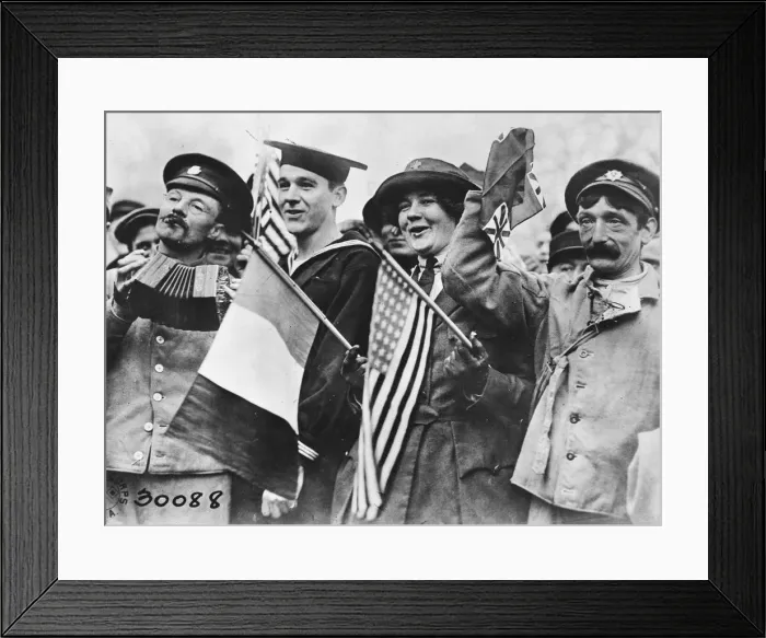 Framed Print : Celebrating victory, 1918 Framed Print : Celebrating victory, 1918