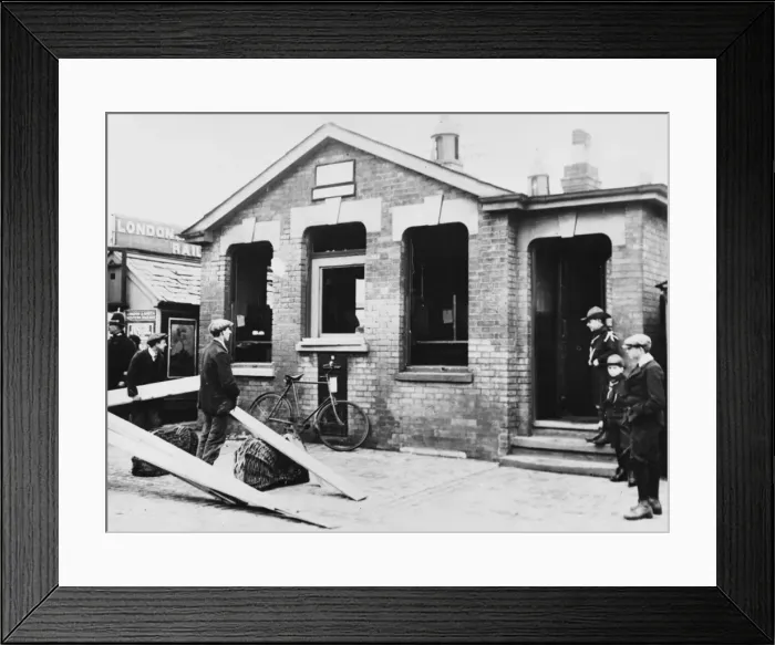 Framed Print : Air Raid damage during World War I Framed Print : Air Raid damage during World War I