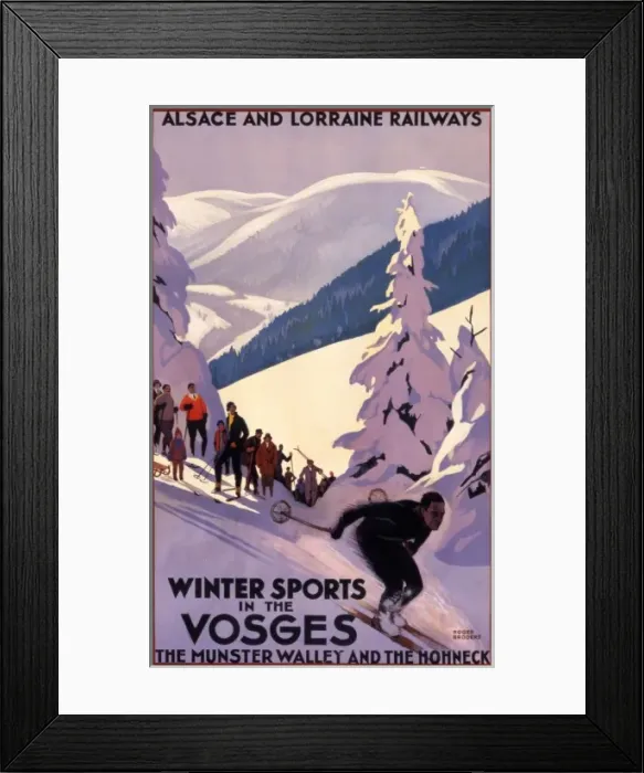 Framed Print : Winter sports in the Vosges Framed Print : Winter sports in the Vosges