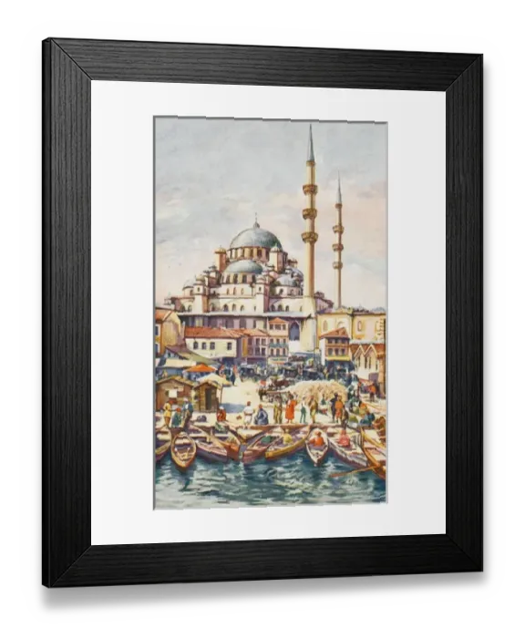 Framed Print : Constantinople - Yeni Cami Mosque Framed Print : Constantinople - Yeni Cami Mosque