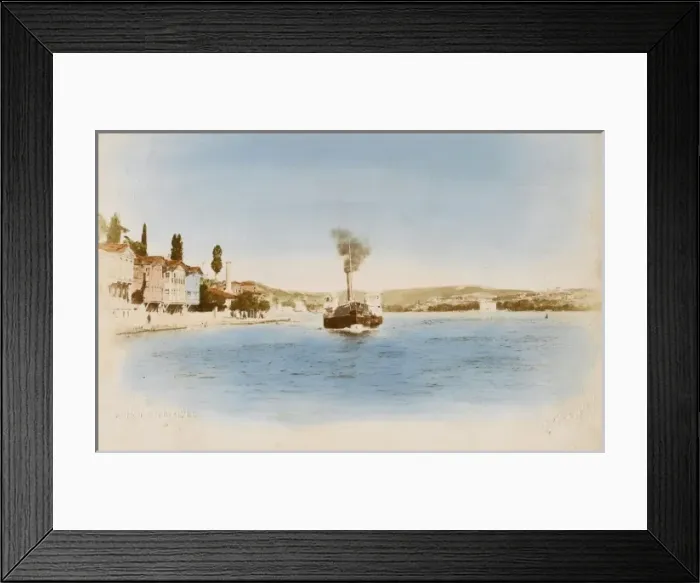Framed Print : Steam ferryboat on the Bosphorus Framed Print : Steam ferryboat on the Bosphorus