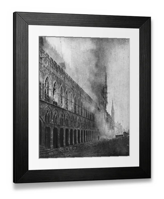 Framed Print : World War I bomb damage Framed Print : World War I bomb damage