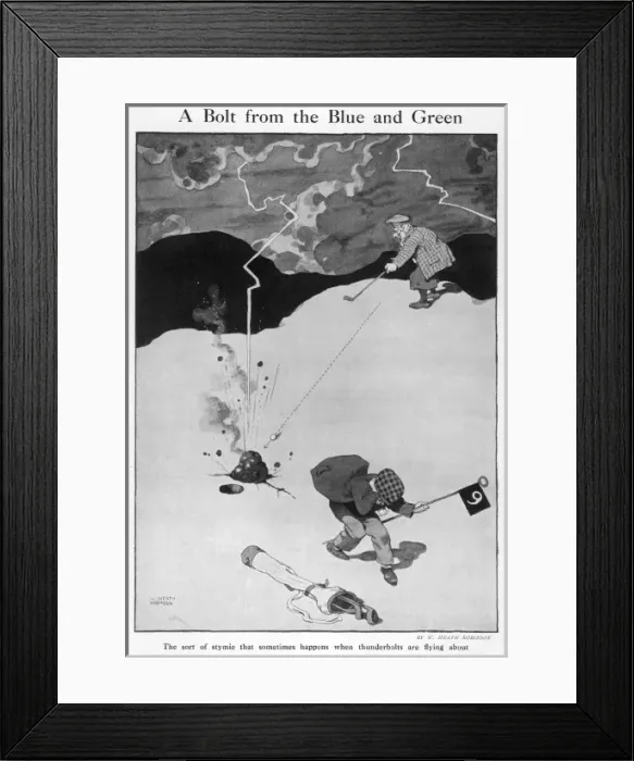 Framed Print : A Bolt from the Blue and Green Framed Print : A Bolt from the Blue and Green