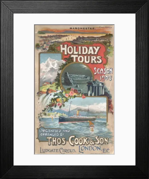 Framed Print : Holiday Tours Season 1902