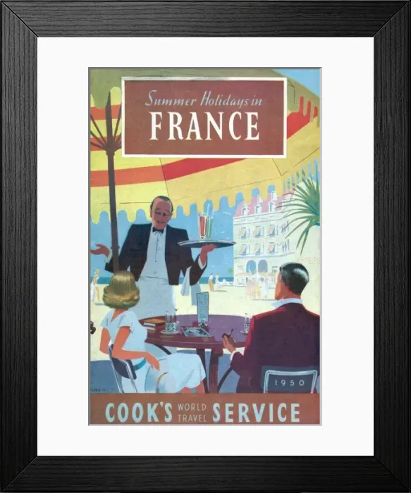 Framed Print : Summer Holidays in France Framed Print : Summer Holidays in France