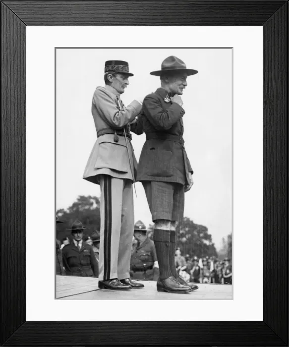 Framed Print : Baden Powell receiving the Legion of Honour Framed Print : Baden Powell receiving the Legion of Honour