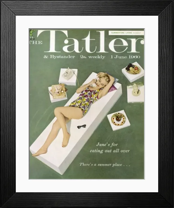 Framed Print : Summer Living number from The Tatler Framed Print : Summer Living number from The Tatler