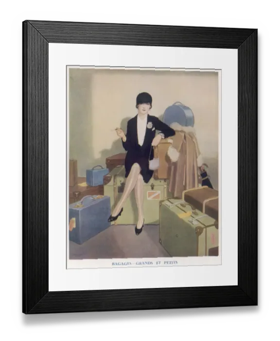 Framed Print : Bagages - Grands et petits by Douglas Wales Framed Print : Bagages - Grands et petits by Douglas Wales