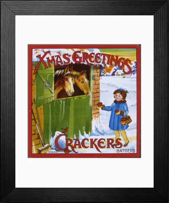 Framed Print : Batgers Xmas Greetings Crakers Framed Print : Batgers Xmas Greetings Crakers